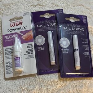 KISS PowerFlex Precision Nail Glue with Purple Packaging